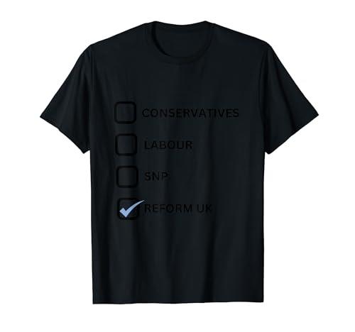 Reform UK Party election support T-Shirt