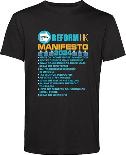 Reform UK T Shirt, Reform UK Manifesto T-Shirt, UK Elections tshirt