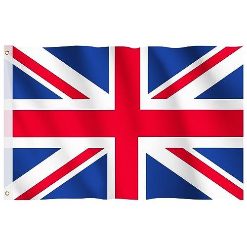 Union Jack Flag, Great Britain UK Flag 5ft x 3ft with Eyelets Coronation Decorations