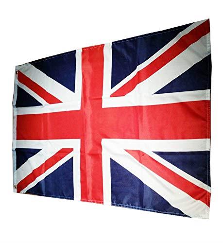 Union Jack Flag 3ft x 2ft Medium - 100% Polyester - Metal Eyelets - Double Stitched