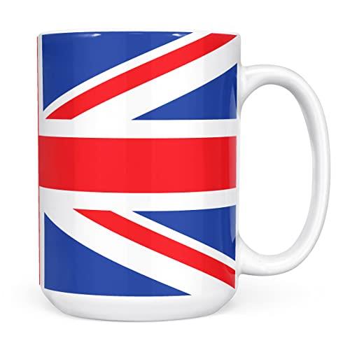 Union Jack Full Wrap Flag, British or London Souvenir, Jubilee Gift - Ceramic Coffee Mug/ Cup