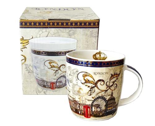 London Icons Vintage-Inspired Coffee Mug, The Iconic Charm of England's Capital