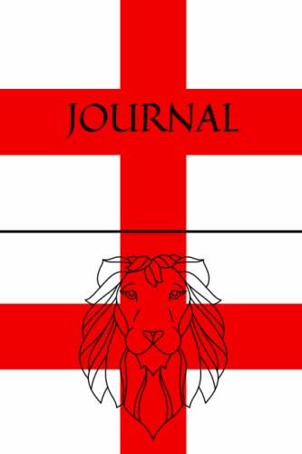 St. George England Lion Design Journal – 6x9" 120-Page Lined Notebook