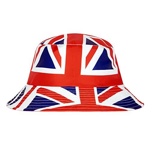 Union jack flag bucket hat reversible England Flag unisex 2 in 1 reversible team GB