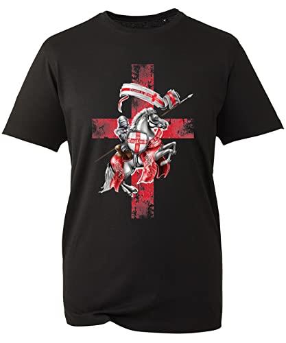 England Knight & Horse St Georges T-Shirt, St. Georges Day George Dragon England Flag UK