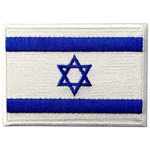 Israel Flag Patch - Embroidered Israeli Emblem Iron-On/Sew-On