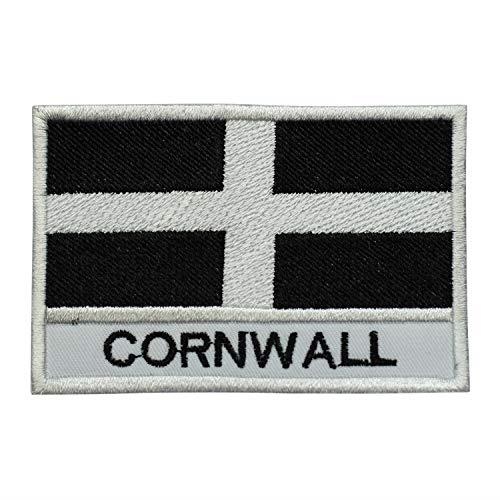 Cornwall County Flag Patch - Iron-On/Sew-On Embroidered Badge