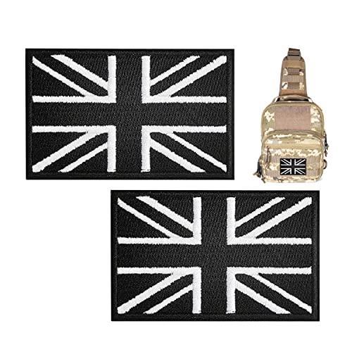 United Kingdom Flag Patch - 2pcs Tactical Union Jack Embroidered