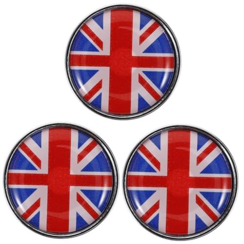 3pcs UK Car Stickers - Car Flag Decals for Truck & Motorcycle