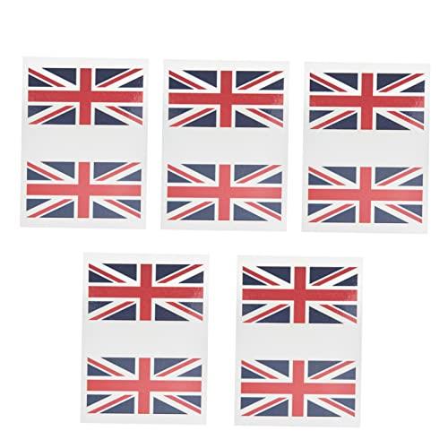 10 Sets UK Flag Stickers - Union Jack Party & Patriotic Stickers