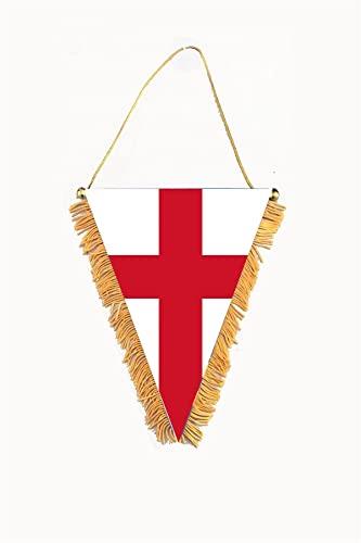 St. George England Flag Pennant - Wall & Car Window Decor