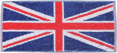 Union Jack Bar Towel - 100% Cotton, 50x23 cm, Ideal for Home Bar or Pub