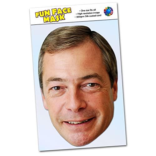 Party People 1 x Nigel Farage - Celebrity Face Mask - Ready To Wear