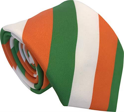 Men's Irish Ireland Eire Flag Striped Neck Tie (St. Patrick's Day)