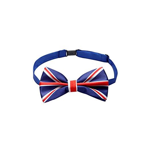 UK Bow Tie Union Jack - Pre-Tied & Adjustable for Formal Events