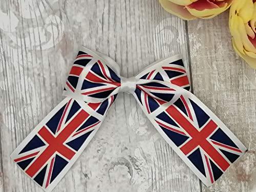 Hand-Made Union Jack flag inspired Hair Clip/ Hair Bow/ Bow Tie