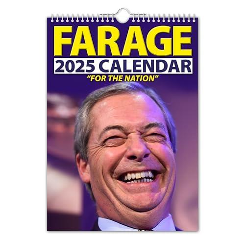 Nigel Farage - 2025 Wall Calendar (Full Colour, A4 Size)