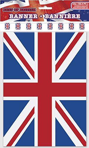 32ft Best of British Union Jack Plastic Bunting Flags