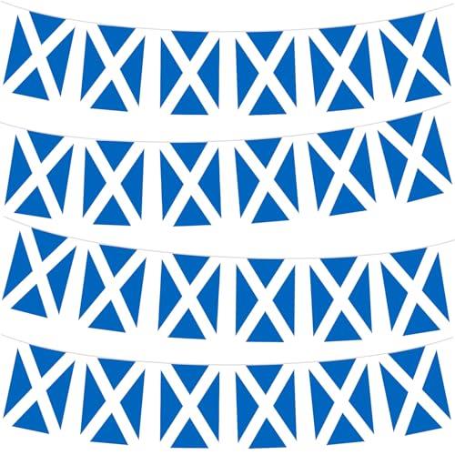 10m Scottish Flag Bunting - 30 Flags for Events