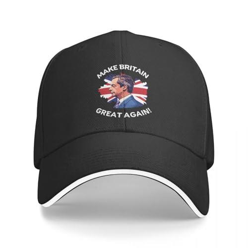 ORHFHVW Baseball Cap Make Britain Great Again Nigel Farage Support Anime Hat dad hat Fashion Beach Men's Baseball Women's Halloween